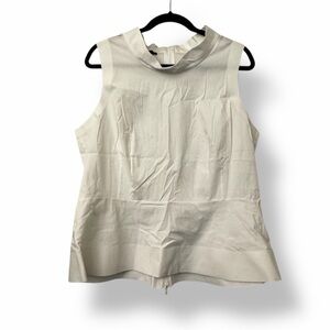 Lafayette 148 Sleeveless Blouse White